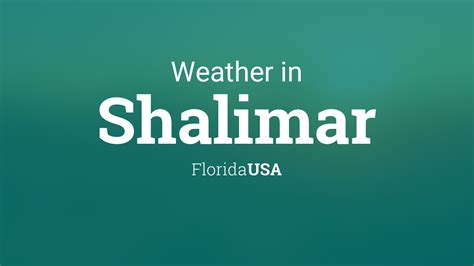 weather shalimar florida 10 day.